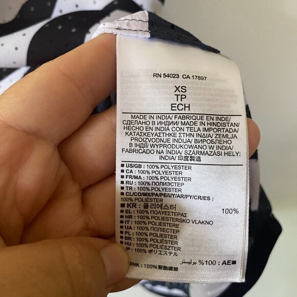 Banana Republic Tank Top Women's XS Striped Perforated Preppy Nautical - Picture 4 of 7